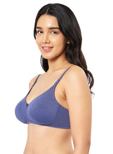 Load image into Gallery viewer, Amante All Day Comfort Non-padded &amp; Non-wired Bra - Crown Blue 78101
