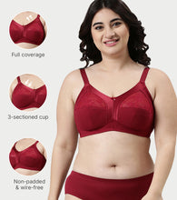 Load image into Gallery viewer, Enamor Innovations Fabcool M-Frame Side Shaper Panel  Women's Cotton Everyday Bra - Non Padded, Wirefree, Full Coverage - A014 (Available in Plus Sizes) (Masai)
