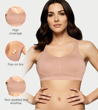 Load image into Gallery viewer, Enamor BambooBliss Pop-on Bra, Padded, Wire Free, Full Coverage - IB07 (Honey Beige)
