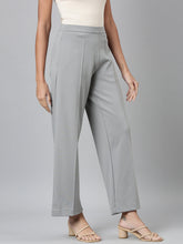 Load image into Gallery viewer, Go Colors Dusty Green Roma Ponte Wide Pants
