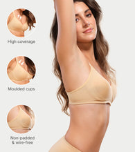 Load image into Gallery viewer, Enamor Innovations Fabcool Encircled  Side Support Shaper, Non Padded, Wirefree, High Coverage, Women's Cotton Everyday Bra  - A042 (Available in Plus Sizes) (Skin)
