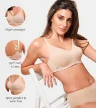 Load image into Gallery viewer, Enamor Ultra-Smoothing Women's Cotton Everyday T-Shirt Bra - No-Pinch, Hidden Lift, Non Padded, Wirefree, High Coverage - A027 (Pale Skin)
