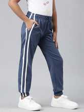 Load image into Gallery viewer, Go Colors Blue Cotton Joggers
