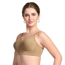 Load image into Gallery viewer, TRYLO Riza T-FIT Women's Non-Padded,Non-Wired,Full Coverage,Seamless 100% Cotton Feel Fabric Bra Available in Multicolor|B0CKBXTPL1
