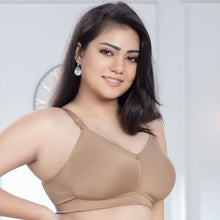 Load image into Gallery viewer, TRYLO Riza T-FIT Women's Non-Padded,Non-Wired,Full Coverage,Seamless 100% Cotton Feel Fabric Bra Available in Multicolor|B0CKBXTPL1
