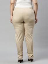 Load image into Gallery viewer, Go Colors Wheat Cotton Stretch Pants
