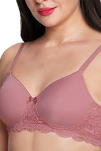 Load image into Gallery viewer, Amante Lace Elegance Padded Non-Wired Bra  - Dusty Rose 87701
