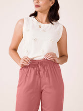 Load image into Gallery viewer, Go Colors Dusty Pink Woven Viscose Casual Pants

