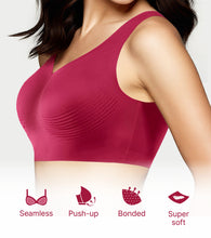 Load image into Gallery viewer, Enamor Innovations Invisi Encircle lift, Ultra smooth, Bonded, Slip-on, Women's T-Shirt Bra - Seamless, No-Pinch, No-Dig, Padded, Wirefree, High Coverage- IO01 (Cherry Pink)
