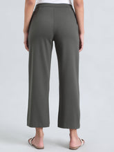 Load image into Gallery viewer, Go Colors Olive Green Roma Ponte Wide Pants
