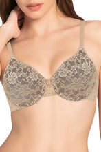 Load image into Gallery viewer, Amante Lace Dream Padded Wired Lace Bra - Sesame_Black 82701
