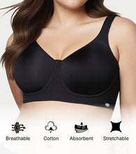 Load image into Gallery viewer, Enamor Classic Wired Support Bra, Non-Padded, Wired, Full Coverage - F221 (Black)

