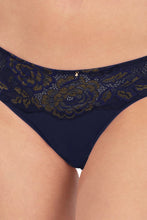 Load image into Gallery viewer, Amante Lace Legacy Low Rise Bikini Panty - Midnight 73801
