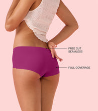 Load image into Gallery viewer, Enamor PS40 Innovations Invisi, All Day Comfort, Mid Waist Boyshorts Panty for Women - No Visible Panty Lines, Breathable, Sweat wicking, Free Cut, Full Coverage -  Pack of 1 (Queen Pink)
