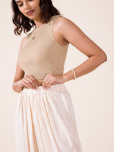 Load image into Gallery viewer, Go Colors Ecru Woven Viscose Harem Dhoti Pant
