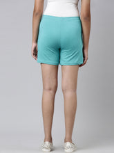 Load image into Gallery viewer, Go Colors Dark Mint Cotton Knit Shorts
