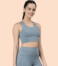 Load image into Gallery viewer, Enamor Basic Workout Sports Bra | Medium Impact Dry Fit Longline Bra For Women | A202
