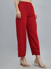 Load image into Gallery viewer, Go Colors Cherry Linen Lace Palazzo
