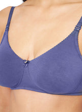 Load image into Gallery viewer, Amante All Day Comfort Non-padded &amp; Non-wired Bra - Crown Blue 78101
