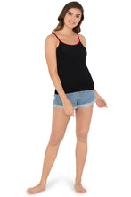 Load image into Gallery viewer, Amante Modal Camisole - Blk-Crim 82501
