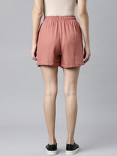 Load image into Gallery viewer, Go Colors Rust Linen Shorts
