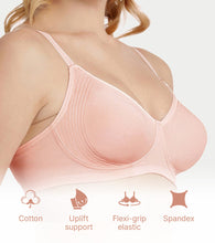 Load image into Gallery viewer, Enamor Innovations Fabcool Encircled  Side Support Shaper, Non Padded, Wirefree, High Coverage, Women's Cotton Everyday Bra  - A042 (Available in Plus Sizes) (Pearl)
