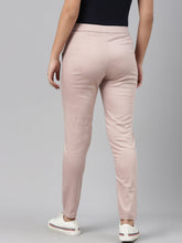 Load image into Gallery viewer, Go Colors Baby Pink Woven Cotton Stretch Treggings
