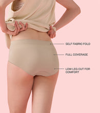 Load image into Gallery viewer, Enamor IP37 Innovations Flexi Free, Comfy Essentials, No Visible Panty Lines, All Day Comfort, Mid Waist Brief Panty for Women - Regular Coverage (Almond Skin)
