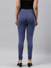 Load image into Gallery viewer, Go Colors Jeans Blue Cotton Stretch Churidar
