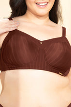 Load image into Gallery viewer, Amante Contoured Comfort Non-Padded Non-Wired Support Bra - Cherry Mahogany 103801
