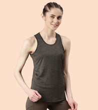 Load image into Gallery viewer, Enamor Athleisure- A308BASIC WORKOUT TANK | DRY FIT RACER TANK WITH REFECTIVE GRAPHICRELAXED FIT | REGULAR LENGTH
