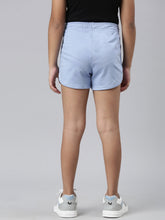 Load image into Gallery viewer, Go Colors Baby Blue Cotton Knit Shorts

