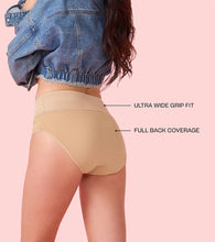 Load image into Gallery viewer, Enamor CW01 Cotton Classic, All Day Comfort, High Waist Brief - Breathable, Antimicrobial with Stain Release, Outer Brushed Wide Elastic, Full Coverage -  Pack of 1 (Skin)
