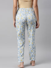 Load image into Gallery viewer, Go Colors White Woven Viscose Printed Lounge Pants
