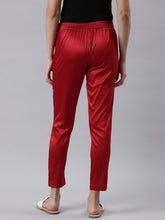 Load image into Gallery viewer, Go Colors Cherry Polyester Shiny Pants
