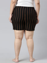 Load image into Gallery viewer, Go Colors Black Woven Viscose Printed Lounge Shorts
