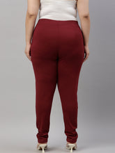 Load image into Gallery viewer, Go Colors Maroon Roma Ponte Pants
