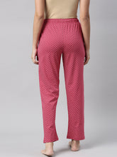 Load image into Gallery viewer, Go Colors Red Cotton Knit Printed Lounge Pants

