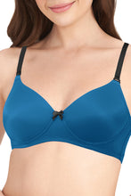 Load image into Gallery viewer, Amante Smooth Dreams Padded Non-wired T-shirt Bra - Mykonos Blue 82301
