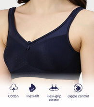 Load image into Gallery viewer, Enamor Hidden X-Frame and Smoothening Women's Full Support Everyday Bra - Jiggle control, Non Padded, Wirefree, Full Coverage - FB12 (Available in Plus sizes) (Eclipse)
