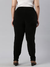 Load image into Gallery viewer, Go Colors Black Velour Ultra Warm Pants
