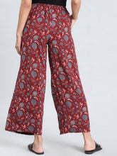 Load image into Gallery viewer, Go Colors Red Woven Viscose Printed Palazzo
