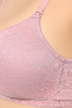 Load image into Gallery viewer, Amante Floral Romance Non Wired Lightly Padded Non-Wired Full Coverage Bra - Cinder Rose 10306
