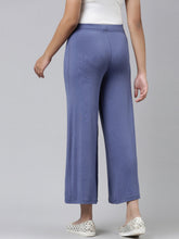 Load image into Gallery viewer, Go Colors Jeans Blue Viscose Stretch Knit Palazzo
