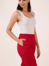 Load image into Gallery viewer, Go Colors Fuchsia Cotton Pencil Pant
