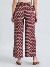 Load image into Gallery viewer, Go Colors Brown Woven Viscose Printed Palazzo
