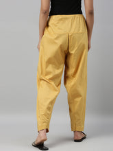 Load image into Gallery viewer, Go Colors Light Mustard Cotton Salwar
