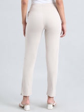 Load image into Gallery viewer, Go Colors Cream Ponte Smart Fit Kurti Pant
