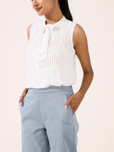 Load image into Gallery viewer, Go Colors Dusty Blue Woven Cotton Stretch Chino Pants
