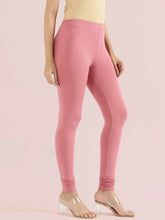 Load image into Gallery viewer, Go Colors Blush Pink Cotton Stretch Churidar
